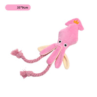HKM-812755 Plush Sound Octopus Chew Toy for Cats and Small Dogs – Interactive Teething and Playtime Fun