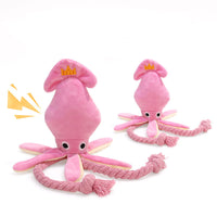 HKM-812755 Plush Sound Octopus Chew Toy for Cats and Small Dogs – Interactive Teething and Playtime Fun