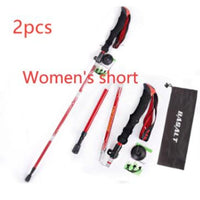 HKM-813587 Folding Trekking Stick - Five-Section Aluminum Alloy with Outer Lock Mechanism