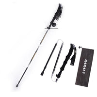 HKM-813587 Folding Trekking Stick - Five-Section Aluminum Alloy with Outer Lock Mechanism