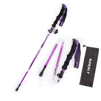HKM-813587 Folding Trekking Stick - Five-Section Aluminum Alloy with Outer Lock Mechanism
