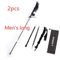 HKM-813587 Folding Trekking Stick - Five-Section Aluminum Alloy with Outer Lock Mechanism