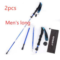 HKM-813587 Folding Trekking Stick - Five-Section Aluminum Alloy with Outer Lock Mechanism