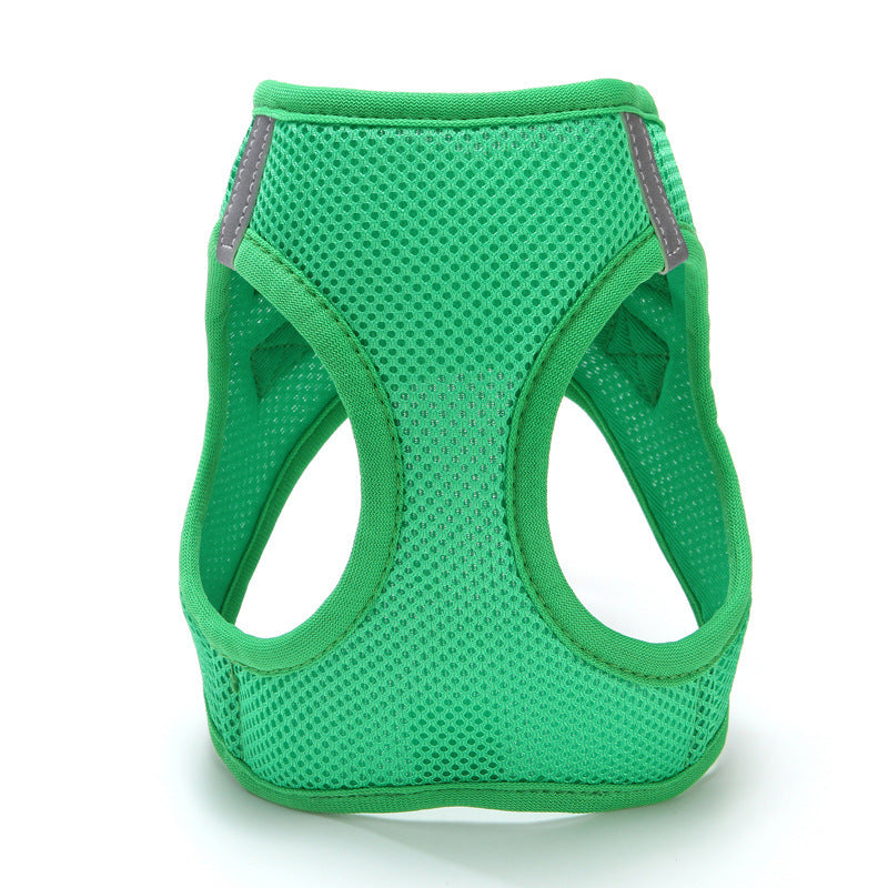 HKM-946643 Mesh Cat Chest Strap Harness with Traction Rope in Various Colors and Sizes