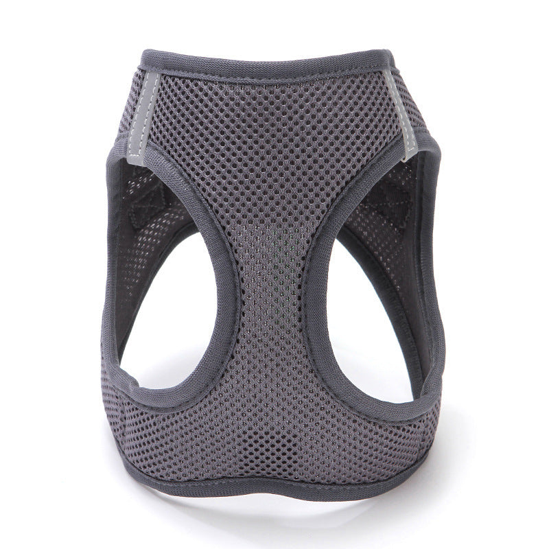 HKM-946643 Mesh Cat Chest Strap Harness with Traction Rope in Various Colors and Sizes