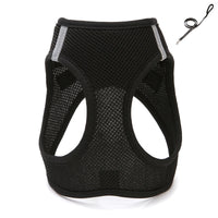 HKM-946643 Mesh Cat Chest Strap Harness with Traction Rope in Various Colors and Sizes
