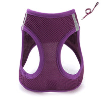 HKM-946643 Mesh Cat Chest Strap Harness with Traction Rope in Various Colors and Sizes