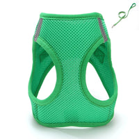 HKM-946643 Mesh Cat Chest Strap Harness with Traction Rope in Various Colors and Sizes