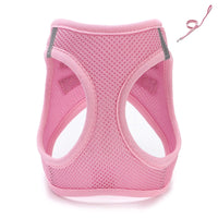 HKM-946643 Mesh Cat Chest Strap Harness with Traction Rope in Various Colors and Sizes