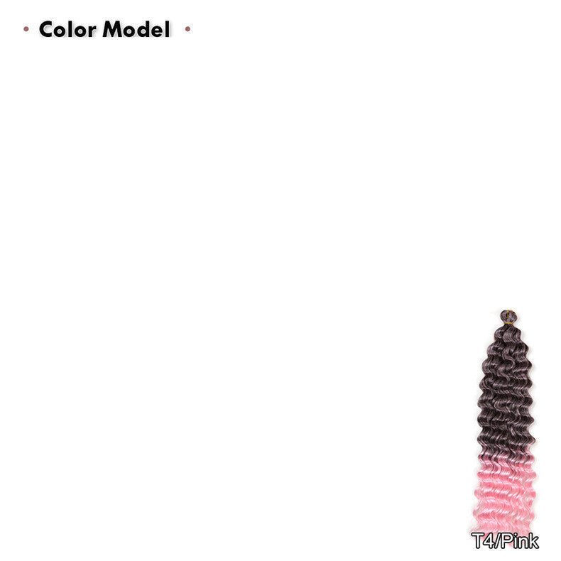 HKM-052563 22 Inch Deep Twist Water Wave Wig in Various Colors for Women