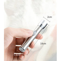 HKM-237587 Rechargeable Mini LED Purple Light Multi-Pattern Laser Flashlight for Cats