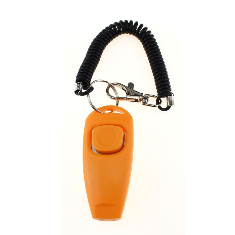 HKM-024851 Two-in-One Dog Training Clicker and Whistle with Adjustable Bracelet in Multiple Colors