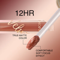 HKM-661139 Weightless Matte Velvet Lip Gloss - 3 ML, Smooth Finish for Full-Pigment Color