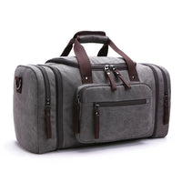 HKM-431955 Stylish Large Capacity Canvas Travel Tote Bag - Waterproof Luggage Duffel Bag