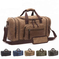 HKM-431955 Stylish Large Capacity Canvas Travel Tote Bag - Waterproof Luggage Duffel Bag