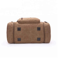 HKM-431955 Stylish Large Capacity Canvas Travel Tote Bag - Waterproof Luggage Duffel Bag