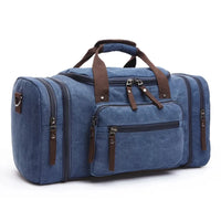 HKM-431955 Stylish Large Capacity Canvas Travel Tote Bag - Waterproof Luggage Duffel Bag