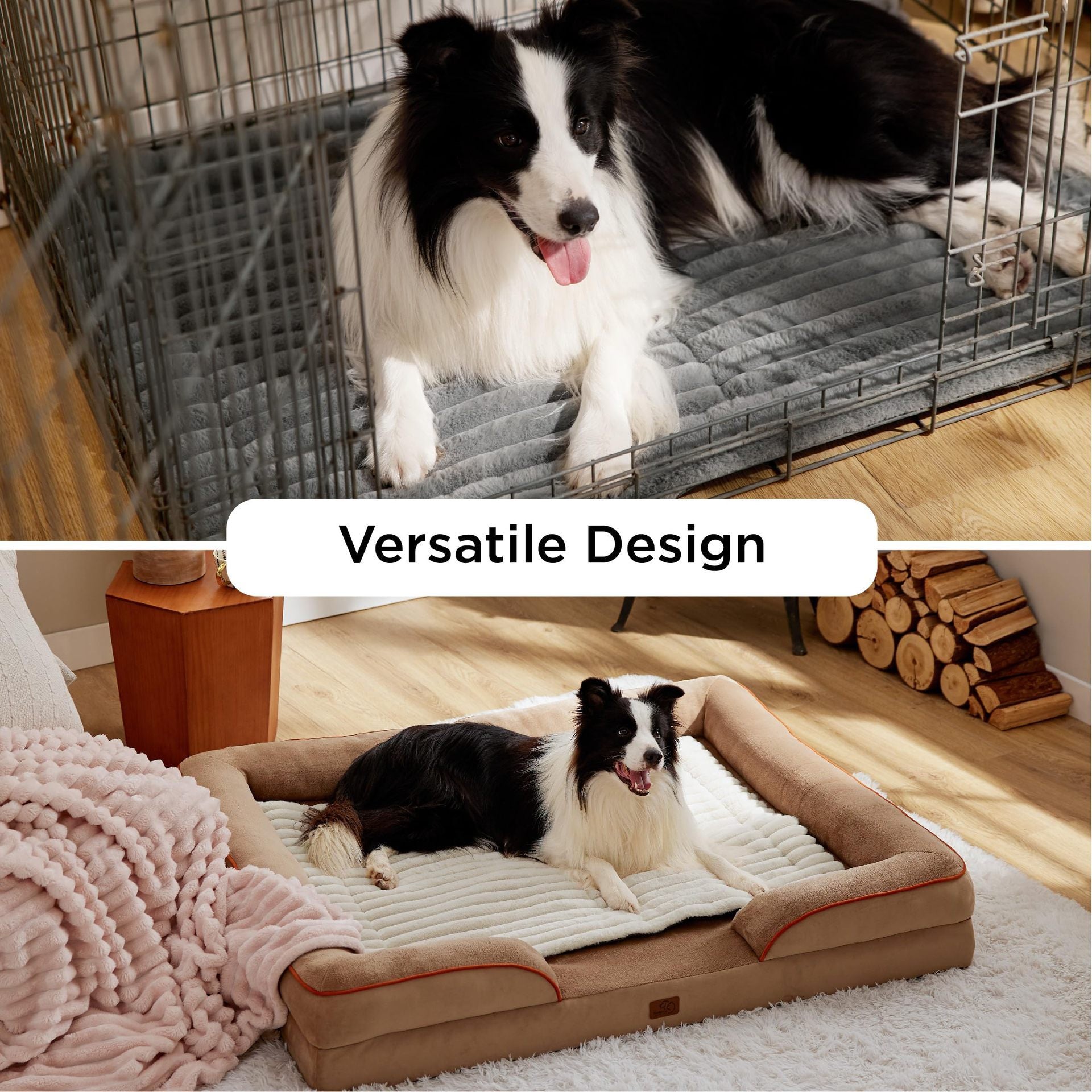 HKM-897875 Self-Warming Cat and Dog Mat - Thermal Crate Pad for Indoor/Outdoor Use, Non-Slip and Portable
