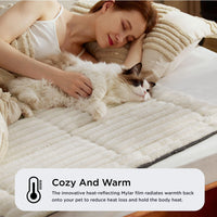 HKM-897875 Self-Warming Cat and Dog Mat - Thermal Crate Pad for Indoor/Outdoor Use, Non-Slip and Portable