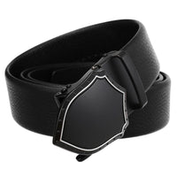 HKM-175699 Automatic Buckle Business Leather Belt for Men - Adjustable Fit, Durable Design