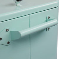 HKM-517523 Mint Green Insulated Freezer Trolley 91x84.5x38.5cm Rectangular Plastic Box