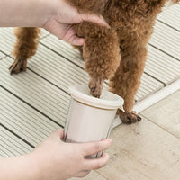 HKM-546707 Portable Pet Foot Washer Cup with Soft Silicone Bristles for Quick and Effective Pet Cleaning