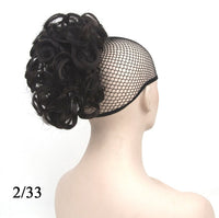 HKM-248019 European and American Short Hair Wigs with High Temperature Fiber, Fluffy Ponytail and Hair Extensions in Various Colors