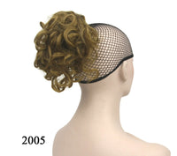 HKM-248019 European and American Short Hair Wigs with High Temperature Fiber, Fluffy Ponytail and Hair Extensions in Various Colors