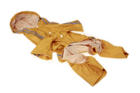 HKM-033299 British Style Dog Raincoat - Acrylic Material, Sizes 3XL-7XL, Available in Blue, Red, Yellow, Green
