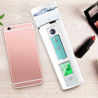 HKM-348179 Portable USB Rechargeable Facial Moisturizer Spray - Simple White Design
