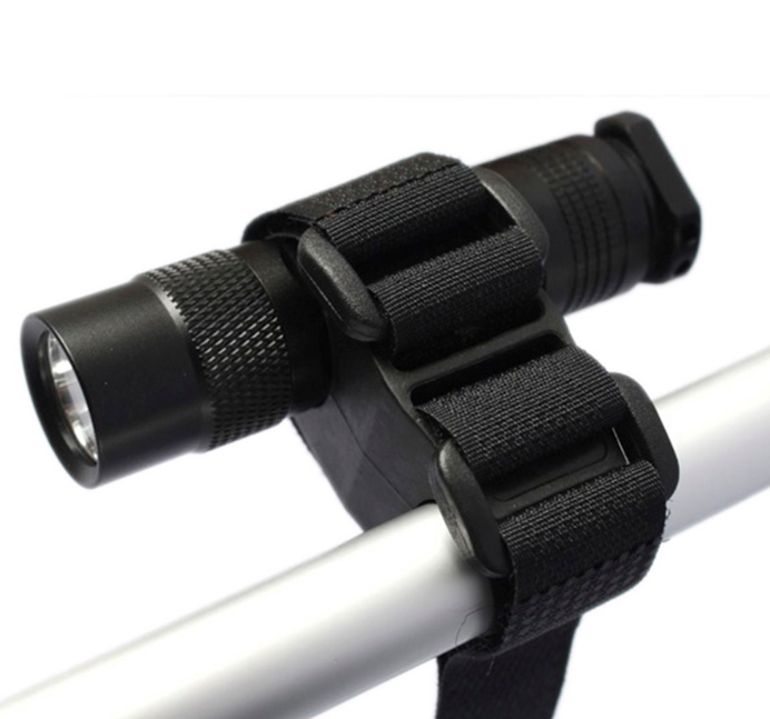 HKM-381011 LED Flashlight Strap for Bicycles - Adjustable and Durable Bike Accessory