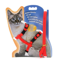 HKM-074259 Multi-Color Nylon Cat Leash with Adjustable Chest Strap