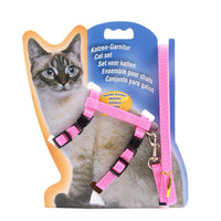HKM-074259 Multi-Color Nylon Cat Leash with Adjustable Chest Strap