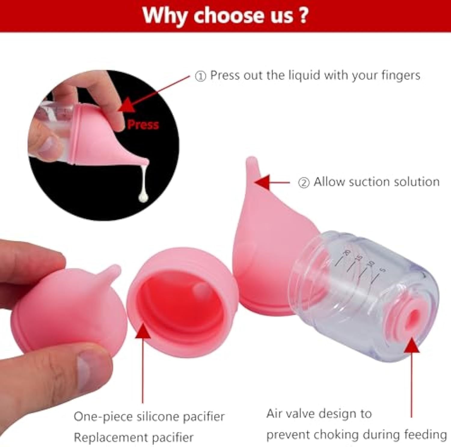 HKM-873683 Soft Silicone Pet Feeding Bottle Kit for Kittens and Puppies with Anti-Choking Valve and Measurement Markings