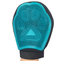 HKM-856275 Two-in-One Double-Sided De-Floating Rubber Pet Bath and Massage Brush with Gloves
