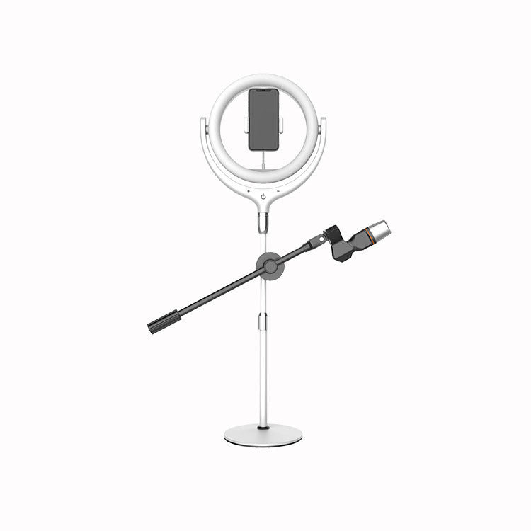 KTX-282579 LED Ring Light with Adjustable Bracket and Stand for Mobile Photography