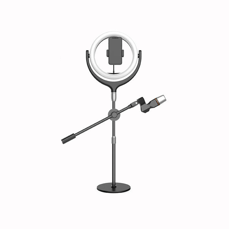 KTX-282579 LED Ring Light with Adjustable Bracket and Stand for Mobile Photography