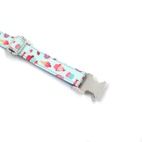 HKM-597075 Macaron Colorful Polyester Dog Collar - Adjustable Sizes XS to XL