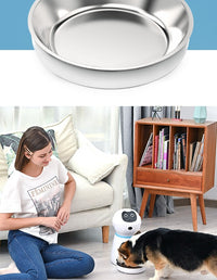 HKM-753619 Automatic Pet Feeder with Removable Grain Storage and Voice Recording Feature