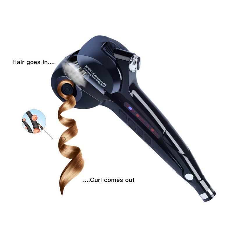 KTX-617427 Automatic Hair Curler with Steam and Ceramic Plates for Quick Styling and Effortless Curls