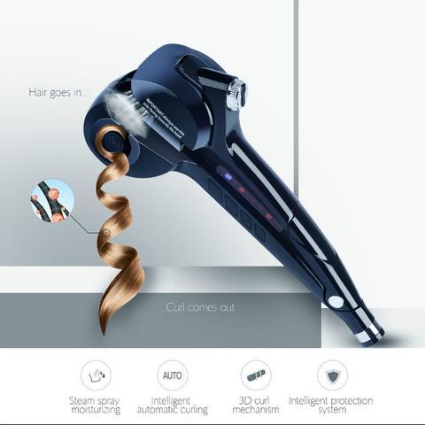 KTX-617427 Automatic Hair Curler with Steam and Ceramic Plates for Quick Styling and Effortless Curls