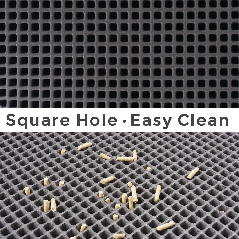 HKM-379859 Waterproof Double Layer Honeycomb Cat Litter Mat with Non-Slip Design and Easy Cleaning Capability