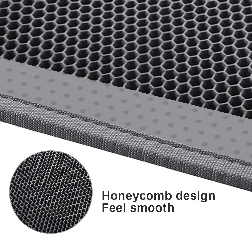 HKM-379859 Waterproof Double Layer Honeycomb Cat Litter Mat with Non-Slip Design and Easy Cleaning Capability