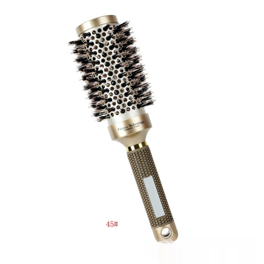 HKM-452371 Elegant Gold Ceramic Aluminum Tube Big Wave Shape Comb - Temperature-Resistant, 25# to 53# Options Available