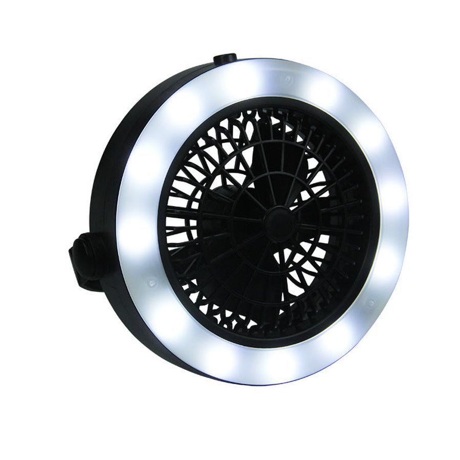 KTX-807827 Portable Rechargeable Waterproof Multi-Function Camping Fan and Light for Outdoor Activities
