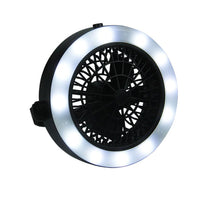 HKM-807827 Portable Rechargeable Waterproof Multi-Function Camping Fan and Light for Outdoor Activities