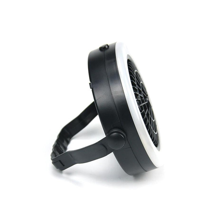 KTX-807827 Portable Rechargeable Waterproof Multi-Function Camping Fan and Light for Outdoor Activities