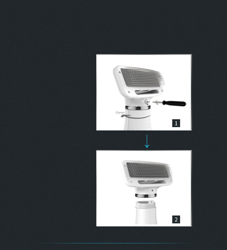 HKM-737555 All-in-One Pet Brush Hair Dryer with Adjustable Air Volume for Dogs and Cats