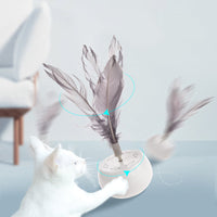 HKM-755795 Electric Feather Cat Teaser Toy for Playful Pets