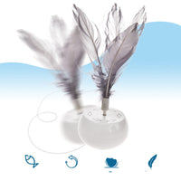HKM-755795 Electric Feather Cat Teaser Toy for Playful Pets